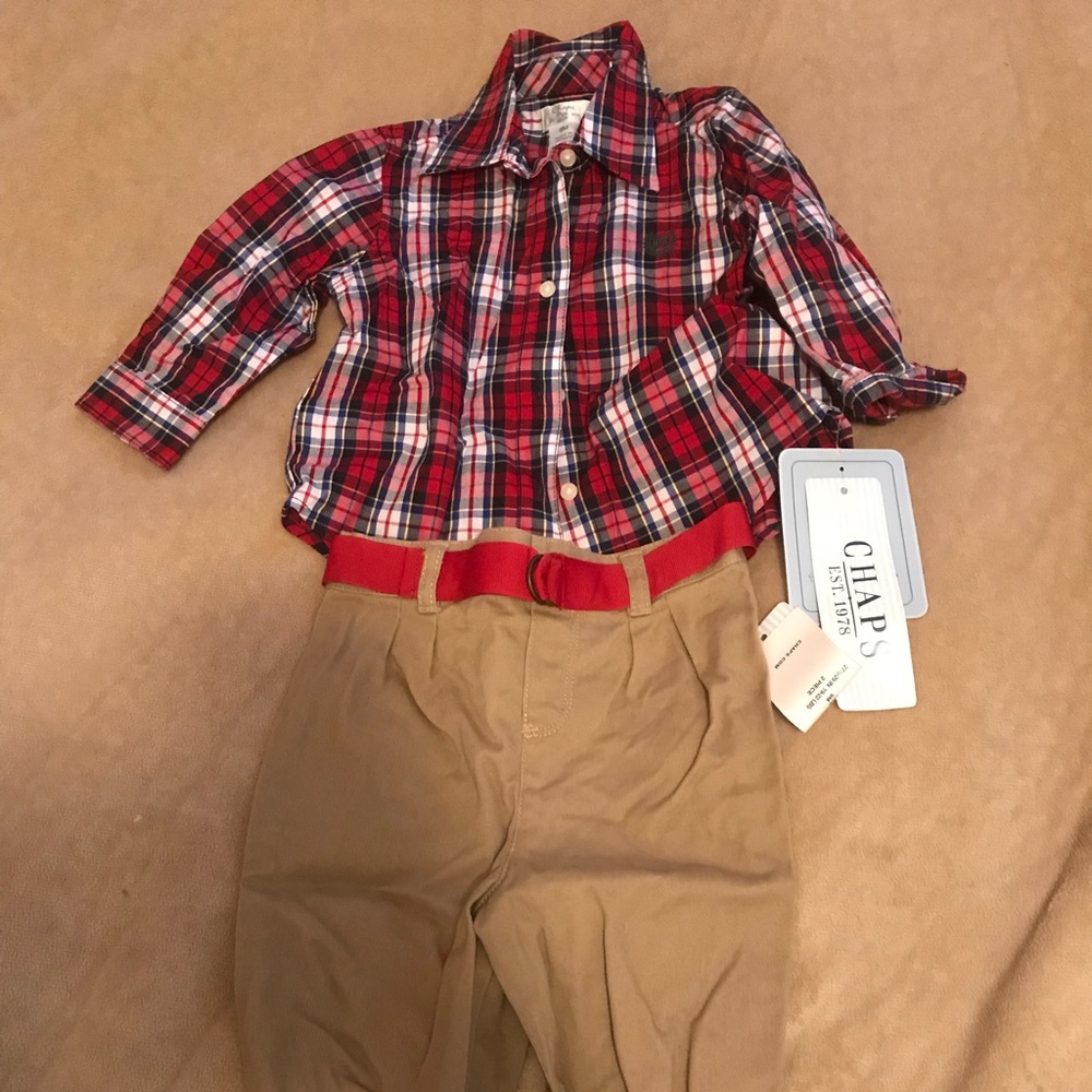 Chaps outfit- shirt, pants, belt